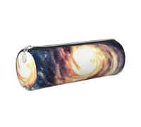 Universe Milky Way Galaxy Print Women Men Pencil Case Cylindrical Lightweight Pen Pouch Office Stationery Organizer