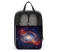Universe Milky Way Galaxy Shoe Bags Foldable Breathable Portable Shoe Puches Organizer Stylish Expandable Packing Travel Shoes Bags for Sneakers Gym Luggage Closet