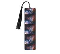 Universe Milky Way Nebula Galaxy Print 5pcs Wooden Bookmark for Men Women, Bookmarks with Tassel, Bookmarks Gifts for Book Lovers