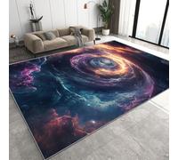 Universe Nebula 60 x 110 cm Medium Small Hallway Runner Rug 3D Space Milky Way Soft Flannel Rug Non Slip Kitchen Floor Mat for Entrance Q-344