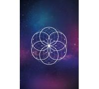 Universe Notebok: Beautiful Universe Sacred Geometry design Notebook Journal with 120 blank pages to write your happy thoughts, things you are ... Planner, Daily Journal, Positive Affirmations