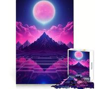 Universe of Retrofuturism Jigsaw Puzzles for Teenagers 1000 Smart Training Happy Idle Time Flawless Cut Joyful Xmas (38x26cm)