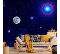 Universe Outer Space Landscape 140(W) X70(H) Cm 3D Wall Murals Wallpaper, 3D Wall Mural Space Decor Paintings Pre-Paste Wall Paper, Suitable For Tv Background Wall Living Room And Bedroom -4181830