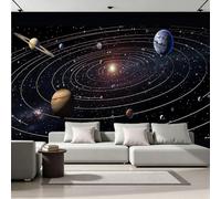 Universe Photo Wallpaper for Bedroom Celestial Bodies Starry Sky 3D Small Wall Mural, Removable Peel and Stick Self-Adhesive Wall Decal for Boys Girls Living Room Office Decor 118"x 83"27U-27