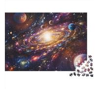 Universe Planet (1) Jigsaw Puzzles Puzzle for Adults Kids 1000 Pieces Great Gifts Challenge Toy for Educational Games Gifts 1000pcs (75x50cm)