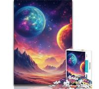 Universe Planet Jigsaw Puzzles for Teenagers 1000 Jigsaws,Challenging Game And Family Play Wall Decoration Unique Birthday And Xmas Gifts (75x50cm)