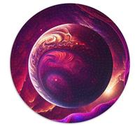 Universe Planet Landscape Jigsaw Puzzles for Adults 1000 1000 Piece Round Jigsaw Puzzle Colorful Home Decor & Interactive Family Game, 67.5x67.5cm