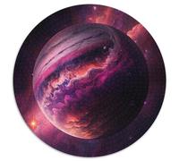 Universe Planet Landscape Jigsaw Puzzles for Adults 1000 Piece Round Puzzles for 1000 Piece Skill Level Beginner, Great for Birthday 67.5x67.5cm