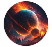Universe Planet Landscape JigsawPuzzle 1000 Pieces for Adults Difficult Puzzles for Adults Family Interaction & Fun Gift, Vibrant Abstract Design 1000pcs (67.5x67.5cm)