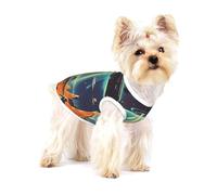 Universe Planet Print Dog Shirt,Dog Shirt Vest for Small Breeds Like Chihuahuas,Yorkies, and Puppies