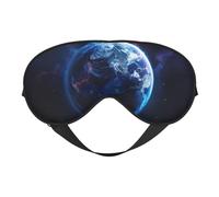 Universe Planet Print Eye Mask, Soft and Breathable, Suitable for Nap, Travel, and Night Sleep
