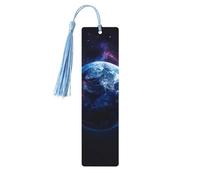 Universe Planet Print Wooden Bookmarks Beautiful Notebook Accessories for Men Women Book Lovers