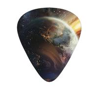 Universe Planet Printed Custom 12 Pieces Guitar Pick In A Box,The Pick Makes Sound Clear, Ukulele, Electric Bass (0.46 0.71 0.96mm)
