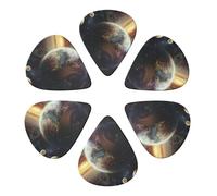 Universe Planet Printed Guitar Picks -6 Pcs Guitar Picks Plectrum,Guitar Accessories,Electric Guitar Pick, Bass & Ukulele 0.96mm