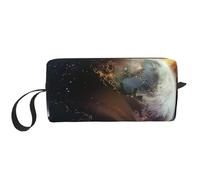 Universe Planet Printed Makeup Bag Simple Travel Cosmetic Bags Waterproof Cosmetic Case Toiletry Bag Organizer for Women Mom Girls