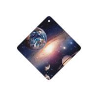 Universe Planet Printing 10 Pieces Air Freshener Car Hanging Cards Air Freshener Sheets With Rope For Cars Home