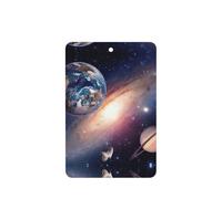 Universe Planet Printing 10 Pieces Air Freshener Car Hanging Cards Air Freshener Sheets With Rope For Cars Home