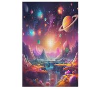 Universe Planet Wooden Jigsaw Puzzles for Adults 1000 Piece Puzzle for Kids & Teens, Fun Educational Games for Family Game Night （78×53cm）