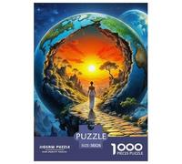 Universe Planets Jigsaw Puzzle 1000 Pieces Adults Challenging Brain Teaser Space Relaxation Decorative Board 38x26cm/1000pcs