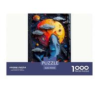 Universe Planets Jigsaw Puzzle 1000 Pieces Adults Teens Gift Box Decorative Space Smooth Cut Fun Play 70x50cm/1000pcs