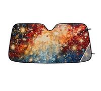 Universe Space Galaxy Car Windshield Sun Shade,Cars Shade Front Windshield,Blocks UV Ray to Keep Your Vehicle CoolSun Visor Protector for Fits Car Truck SUV (55"x27.5")