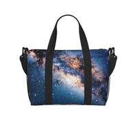 Universe Space Printed Travel Bag Duffle Bag for Men Women, Large Water Resistant Gym Bag Weekend Holdall Bag with Shoulder Strap