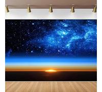 Universe Starry Sky Horizon Photography Backdrop Space Galaxy for Boys Birthday Party Background Decor Kid Portrait Shooting 440x300CM