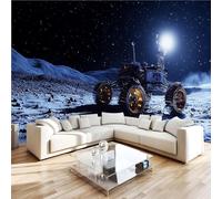 Universe Starry Sky Moon 3D Photo Wallpaper Non-Woven Wall Mural Wall Mural Decoration Poste Premium Wallpaper Wall Art for Living Room Bedroom W366xH254 8yf368