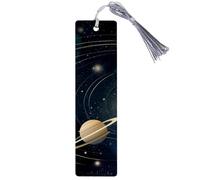 Universe Starry Sky Planet Bookmark, Thin Durable Page Marker for Reading, Students & Book Lovers