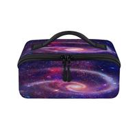 Universe Stars Galaxies Travel Makeup Bag Portable Universe Waterproof Pouch Open Flat Toiletry Bags Toiletries Cosmetics Traveling Organizer for Women Men