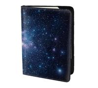 Universe Stars Galaxy Print 5.5 Inch Passport For Men And Women Lightweight Stylish Travel Document Wallet, Black, One Size