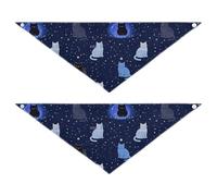 Universe Stars Starry Cat Dog Bandanas Bulk Adjustable Unisex Puppy Cat Pet Scarf Cute Pet Accessories for Dogs Cats