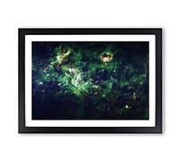 Universe Vol.33 in Abstract Framed Print | A2 Black Framed Wall Art | Ready to Hang | Abstract Fantasy Picture | Living Room Bedroom Lounge Office
