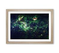 Universe Vol.33 in Abstract Framed Print | A2 Oak Framed Wall Art | Ready to Hang | Abstract Fantasy Picture | Living Room Bedroom Lounge Office