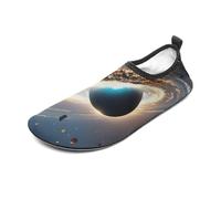 Universe Water Shoes for Men Women, Lightweight Stretch Swim Shoes with Anti-Slip Rubber Sole, Quick-Dry Aqua Socks for Pool, Beach, Surfing, Style, 4 Women/4 Men