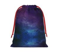 Universe With Stars And Galaxy Interstellar Print Comfort Drawstring Gift Convenient Bags Reusable Holiday Party Daily Organization