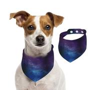Universe With Stars And Galaxy Interstellar Print Pet Cotton Double Sided Scarf Soft Stylish Winter Wear For Dogs Cats Pets Accessory