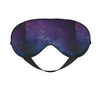 Universe with Stars and Galaxy Interstellar Reversible Eye Mask Double Sided Blackout Mask Adjustable Soft Sleep Travel Nap Cover