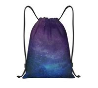 Universe With Stars Galaxy Interstellar Drawstring Bags Waterproof Swimming Sports Backpack For School Beach Holiday Shopping Yoga