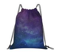Universe With Stars Galaxy Interstellar Fabric Drawstring Bags, Multifunctional Drawstring Gym Bag Lightweight Waterproof Backpack String Bag, Personalised Drawstring Sack Sport Bag For Adults Teens