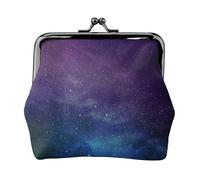 Universe With Stars Galaxy Interstellar Print Coin Purse Wallet Buckle Kiss Lock Change Purse Change Holder Wallet Coin Purse