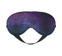 Universe with Stars Galaxy Interstellar Print Silk Like Sleep Eye Mask Comfortable Blindfold Adjustable Soft Eye mask for Sleep