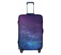 Universe with Stars Galaxy Interstellar print Washable Travel Luggage Cover Abstract Colorful Print Luggage Suitcase Protector, White, Medium, White, Medium