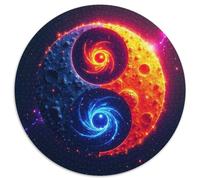 Universe Yin Yang Tai Chi 1000 Piece Jigsaw Puzzle for Women, Men Traditional Chinese Philosophy Symbol Colourful Jigsaws Educational Games Creativity & Gift Giving 1000pcs (67.5x67.5cm)