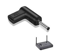 Universeller USB C - zu DC Adapter 15 Volt 90 Grad abgewinkelte USB Buchse Auf DC Stecker,DC Adapter Tips Anschluss | für Die Stromversorgung