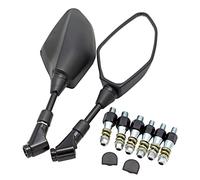 Universial Motorcycle Side Rear View Mirror 360 Degrees Adjustable ABS Plastic Black Rearview Mirrors 10MM 8MM For Yamaha MT-09 MT09 MT07 MT-07 TRACER 2014-2021