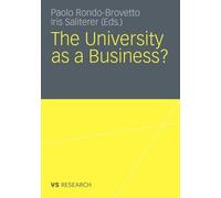 University as a Business - New book - P555z