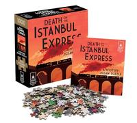 University Games 33122 Death on The Istanbul Express 1000 Piece Murder Mystery Jigsaw Puzzle, Orange