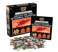 University Games 33122 Death on The Istanbul Express 1000 Piece Murder Mystery Jigsaw Puzzle, Orange