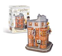 University Games 7605 Harry Potter Diagon Alley Weasleys' Wizard Wheezes 3D Puzzle, Yellow and Black Striped